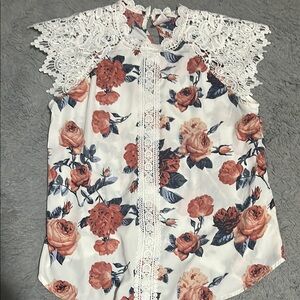 Floral Lace Women's Top